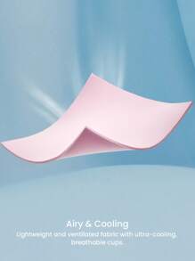 LUVLETTE Plus Dream Curve Air Full Coverage Airy Breathable Sheer Mesh Spacer Cup Pink Basic Breezy Comfort Minimizer Bra - Pink - View 5