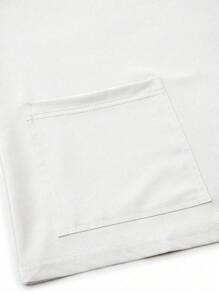 TaskEZ Conjunto Uniforme de Verão Simples de Manga Curta com Bolso na Parte Superior e Calça, Conjuntos de Scrubs