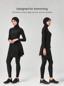 GLOWMODE Chlor-resistenter Schwimmhijab, Sommer Urlaubskleidung