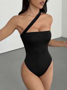 SHEIN Unity 女士纯色修身无袖休闲紧身衣