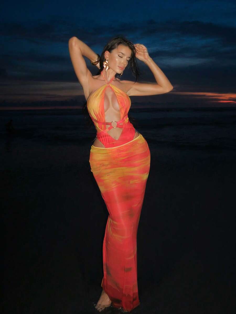 Swim SXY Bộ đồ bơi liền thân kiểu quần lọt khe dành cho nữ, váy bơi cạp cao, trang phục đi biển thường ngày, trang phục lễ hội cho nữ, trang phục lễ Phục Sinh cho nữ, phong cách cao bồi, mùa hè châu Âu, quần áo mùa hè, trang phục dự tiệc rave, trang phục câu lạc bộ gợi cảm cho nữ, trang phục đi nghỉ mát cho nữ. - Nhiều màu - Xem 1