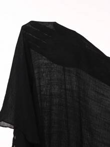 Swim Lushoire Vestito copricostume da donna taglie forti, realizzato a mano all'uncinetto, scollo a V, lavorazione traforata, aderente, con spacco laterale, leggero, adatto per la spiaggia