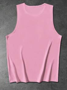 Manfinity Homme Manfinity Men's Colorblock Pattern Crew Neck Tank Top, Men Summer Tank Tops - Multicolor - View 4