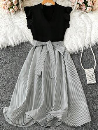 DreamSkyne Robe simple et pour grandes tailles, convenant pour l'été