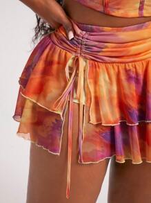 Radiana Bộ đồ 2 món cỡ lớn dành cho nữ, thuộc dòng sản phẩm nghỉ hè: Áo crop top hở lưng cổ yếm cổ chữ V sâu gợi cảm và chân váy xếp tầng xẻ tà, phù hợp cho mặc hàng ngày, lễ hội âm nhạc, buổi hòa nhạc, tiệc hóa trang, kỳ nghỉ biển, hẹn hò, sinh nhật, tiệc độc thân, câu lạc bộ, phong cách dễ thương, thường ngày, mua sắm, thời trang đường phố, đi chơi, dễ phối đồ và giúp bạn trông thon gọn, tôn dáng, làm nổi bật vóc dáng. - trái cam - Xem 7