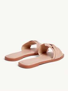 CUCCOO CHICEST Women's Simple Practical Flat Sandals - Apricot - View 4