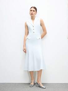 CUCCOO BIZCHIC Simple Women Mary Jane Thick Heel High Heel Pumps, Halloween For Christmas - Silver - View 10