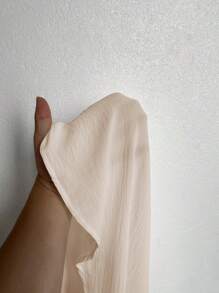 Maweii Plus Size Elegant Solid Color Spaghetti Strap Dress Maxi Women Outfit - Khaki - View 6