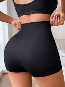 SHEIN Quần lót định hình bụng Shapewear - Quần lót định hình nữ Quần bó sát cơ thể Lưới rỗng Quần góc phẳng - màu đen - Xem 2