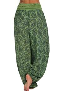 SHEIN Plus Size Casual Pants, Minimalist & Fashionable, Suitable For Summer - Multicolor - View 2