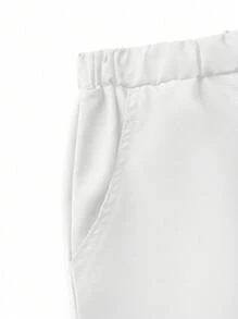 TaskEZ Conjunto Uniforme de Verão Simples de Manga Curta com Bolso na Parte Superior e Calça, Conjuntos de Scrubs