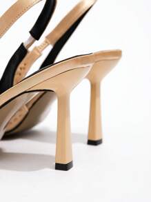 CUCCOO TILAWA Women's Rhinestone Decor Pointed Toe Elegant High Heel Pumps - Gold - View 3