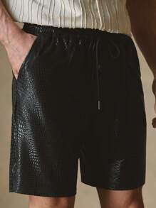 GENTILAND Men's Casual Knit Loose Shorts, Fashion Daily Wear For Young People - Black - View 4