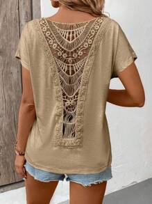 Breezaya 女士短袖纯色圆领T恤，简约时尚，适合夏季