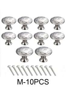 20 个装金色简约单孔橱柜抽屉拉手，圆形家具旋钮，适用于橱柜和衣柜门抽屉把手，极具吸引力的橱柜旋钮拉手简约把手，不锈钢厨柜复古把手，橱柜浴室现代门把手，厨房创意抽屉家具五金 - 彩色 - 查看 8