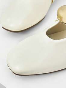 MOTF PREMIUM WOMEN'S FASHIONABLE MINIMALIST COMMUTER FLAT SHOES SPRING SHOES - Beige - View 5