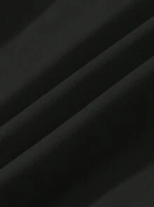 Manfinity EMRG Men's Pullover Hoodie With Long Sleeves, Minimalist Style, Suitable For Summer - Black - View 7