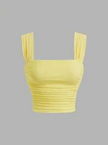 SHEIN MOD 3 paquetes de chalecos profesionales con frente plisado sencillo, tops sin mangas de otoño, blusas para capas, chalecos para salir, ropa profesional, ropa de mujer para la primavera