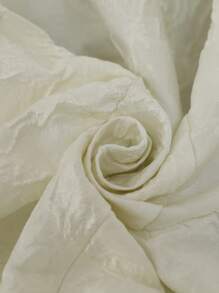 EMERY ROSE 女式复古法式撞色提花盖袖修身腰喇叭迷你连衣裙波西米亚风度假时尚夏季 - 白色 - 查看 6