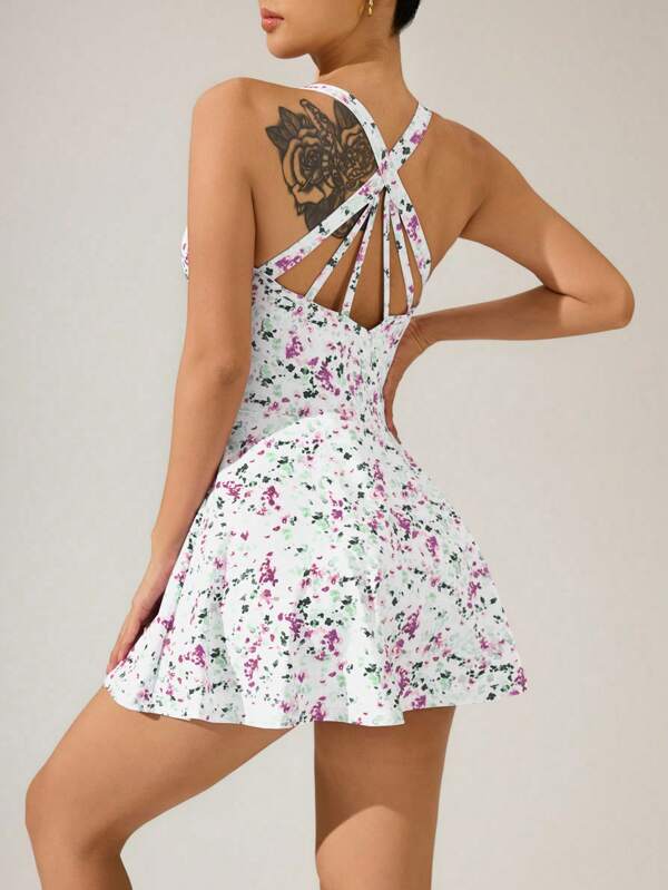 Sovereign Charm Women Simple Stylish Sports Mini Dress, Suitable For Summerathletic Dress
