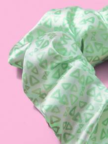 THE POWERPUFF GIRLS X SHEIN 1 st. Buttercup Decor Groene Golvende Cirkel Scrunchies