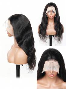 Full 360 Lace Front Wig Body Wave Transparent Lace Front Human Hair Wig 10-26 Inch Body Brazilian Remy Human Hair Wig For Women - Natural Black - View 3