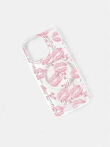 ROMWE Fairycore 1 Ốp lưng điện thoại thiết kế hình đôi môi hồng, tương thích với iPhone 11, 12, 13, 14, 15 Pro Max - Nhiều màu - Xem 2