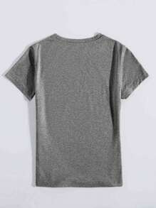 INAWLY Women's Comfortable Cherry Print Crew Neck T-Shirt, Black, Suitable For Festive Parties, Spring/Summer Style