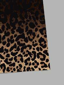 Manfinity LEGND Ombre Leopard Print Men's Crew Neck Short Sleeve Casual T-Shirt - Coffee Brown - View 4