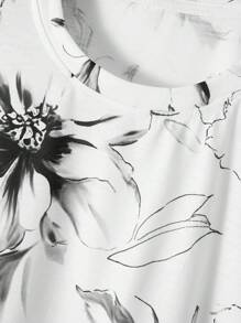 Manfinity RSRT 2pcs/Set Men Casual Round Neck Short Sleeve T-Shirt And Shorts, Minimalist Style Suitable For Summer Men Vacation Outfits Vacation Clothes For Men - Multicolor - View 4