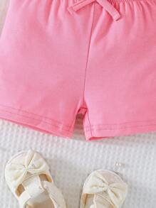 3 件装 女婴花卉印花彩色短裤 - 彩色 - 查看 8