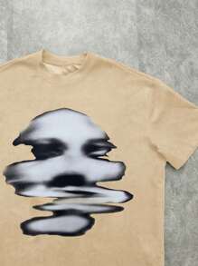 SHEIN Teen Boy Casual Minimalist Round Neck Short Sleeve T-Shirt, Suitable For Summer
