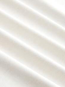 Plus Size Sleeveless Round Neck Simple Fashion Dress, Suitable For Summer - White - View 5