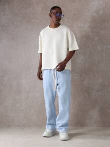 SUMWON Pantaloni della tuta a zampa d'elefante di alta qualità, adattati, con vita regolabile, casual, atletici, da relax, stile retrò Y2K, vita alta, gamba ampia, streetwear