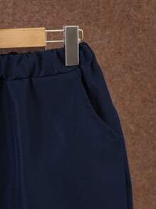 SHEIN Set de 2 piezas de camisa de manga corta con cuello a rayas y pantalones cortos casuales para niños adolescentes, ropa de verano para uso deportivo y de fiesta