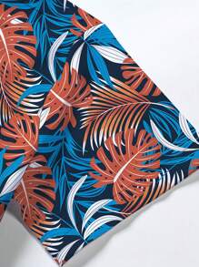 Manfinity RSRT Men Tropical Print Beach Shirt Without Tee - Multicolor - View 4