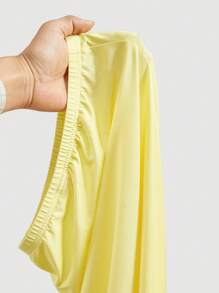 SHEIN MOD Women Yellow Ruffle Tie Strap Top And Skirt Set,Vacation Outfits Women,Concert Outfit Women,Western Wear Women