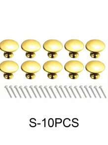 20 个装金色简约单孔橱柜抽屉拉手，圆形家具旋钮，适用于橱柜和衣柜门抽屉把手，极具吸引力的橱柜旋钮拉手简约把手，不锈钢厨柜复古把手，橱柜浴室现代门把手，厨房创意抽屉家具五金 - 彩色 - 查看 13