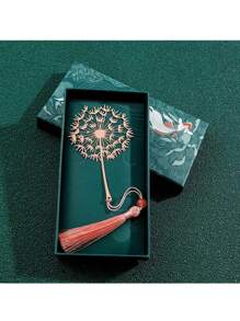 SHEIN 1pc/4pcs Creative Exquisite Plant Leaf Veins Leaves Of The Seasons Artistic Style Gift Metal Bookmarks Holiday Gift Sets For Teachers And Friends Back To School