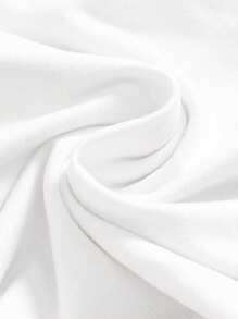 ROMWE Grunge Punk Y2K 风格豹纹紧身褶饰抹胸女式上衣 - 白色 - 查看 3