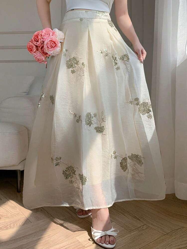 Women's Glitter Butterfly Sequin Skirt, Minimalist And Fashion For Summer