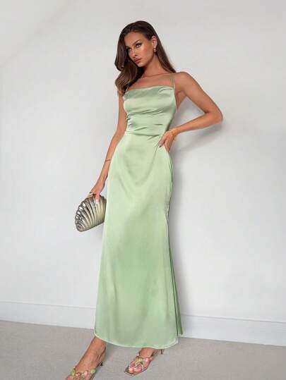 Roylia Vestido ajustado de alta calidad con tirantes finos y sexy