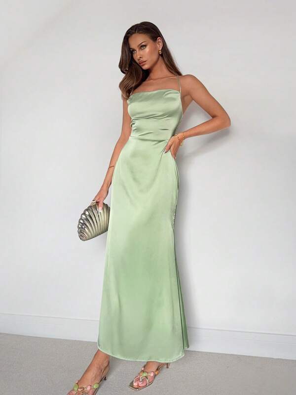 Roylia Sexy Spaghetti Strap Bodycon High Quality Dress