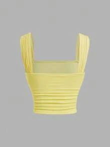 SHEIN MOD 3 paquetes de chalecos profesionales con frente plisado sencillo, tops sin mangas de otoño, blusas para capas, chalecos para salir, ropa profesional, ropa de mujer para la primavera
