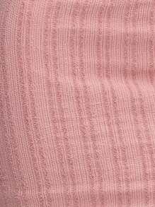 Nöista Conjunto de top y minifalda de color rosa pastel para el verano, con diseño de costura en el pecho y nudo frontal con pequeña abertura. Perfecto para el verano, eventos nupciales o de Pascua