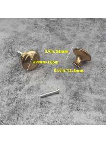 20 个装金色简约单孔橱柜抽屉拉手，圆形家具旋钮，适用于橱柜和衣柜门抽屉把手，极具吸引力的橱柜旋钮拉手简约把手，不锈钢厨柜复古把手，橱柜浴室现代门把手，厨房创意抽屉家具五金 - 彩色 - 查看 17