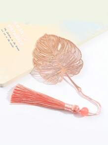 SHEIN 1pc/4pcs Creative Exquisite Plant Leaf Veins Leaves Of The Seasons Artistic Style Gift Metal Bookmarks Holiday Gift Sets For Teachers And Friends Back To School