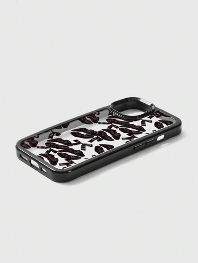 Fairycore 1 pieza Funda de teléfono con diseño de labios, compatible con 11 12 13 14 15 Pro Max 16