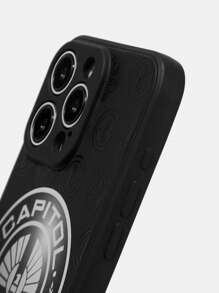 The Hunger Games X SHEIN Durable And Fashionable Cool Mobile Phone Case, Graphic Pattern Protection Case Design, Compatible With IPhone, - Black - View 6
