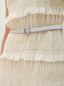 MOTF PREMIUM TIERED LAYER A LINE DRESS - Apricot - View 2